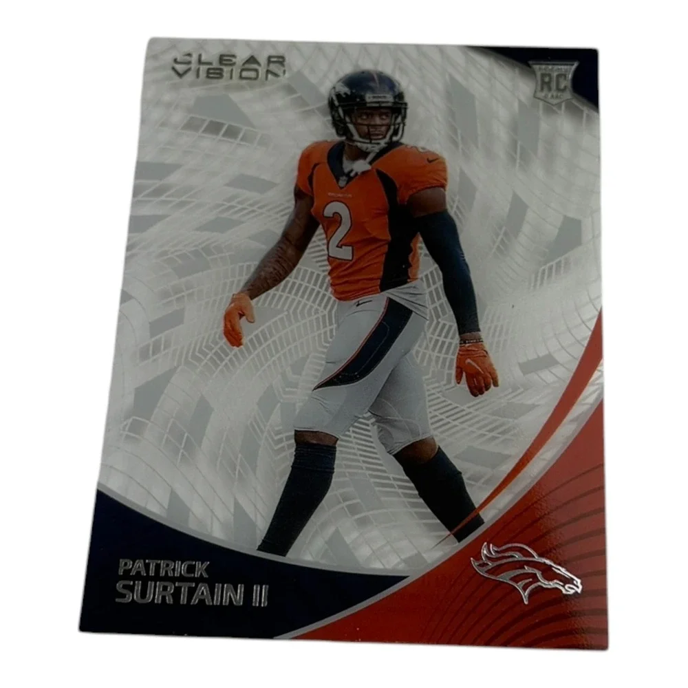 2021 Panini Chronicles Clear‎ Vision Patrick Surtain II RC Rookie Denver Broncos